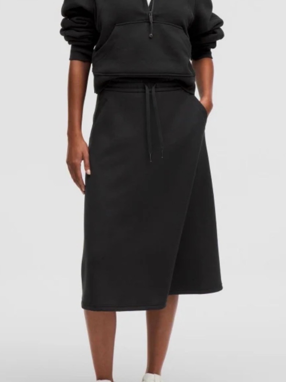 Lululemon modal Blend A Line Midi Skirt with Drawstring Waist